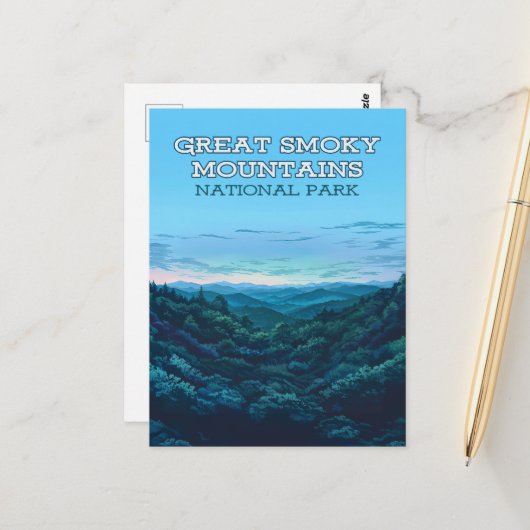 スモーク素晴らしマウンテンズナショナルパークテネシー ポストカード (正面/裏面インサイチュ)