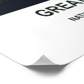 スモーク素晴らしマウンテンズナショナルパークテネシーUSA ポスター (角)