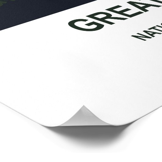 スモーク素晴らしマウンテンズナショナルパークテネシーUSA ポスター (角)