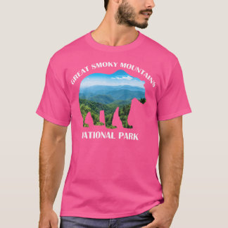 スモーク素晴らしマウンテンズナショナルパークベアーキャンピングア Tシャツ