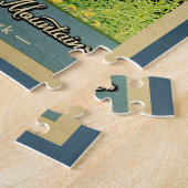 スモーク素晴らしマウンテンズナショナルパークベア ジグソーパズル (側面)