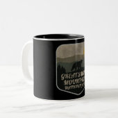 スモーク素晴らしマウンテンズナショナルパークベア ツートーンマグカップ (正面左)