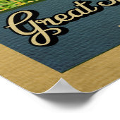 スモーク素晴らしマウンテンズナショナルパークベア ポスター (角)