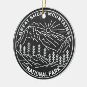 スモーク素晴らしマウンテンズナショナルパークモノリン セラミックオーナメント (左)