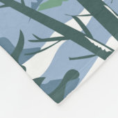 スモーク素晴らしマウンテンズナショナルパークレトロ フリースブランケット (角)