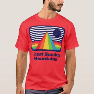 スモーク素晴らしマウンテンズヒッパイレインボー Tシャツ
