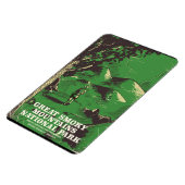 スモーク素晴らしマウンテンズ国立公園の旅行ポスター マグネット (左側)