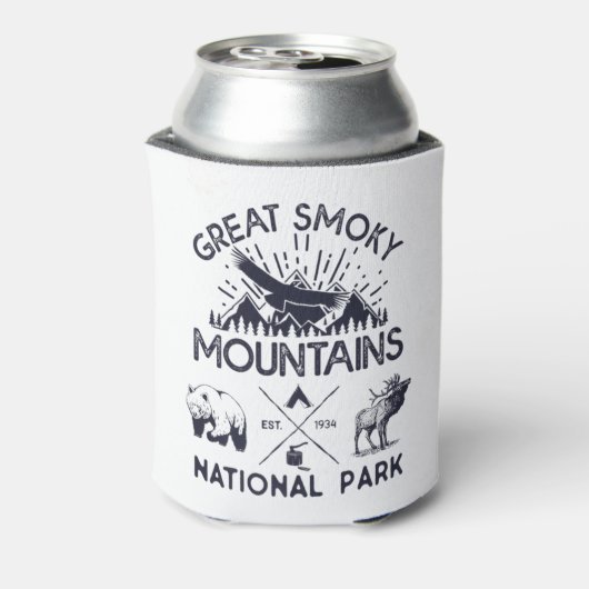 スモーク素晴らしマウンテンズ国立公園ハイキングデミトリ 缶クーラー (缶裏面)