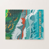 スモーク素晴らしマウンテンズ国立公園ヴィンテージ ジグソーパズル (横)