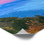 スモーク素晴らしマウンテンズ国立公園ヴィンテージ ポスター (角)