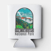 スモーク素晴らしマウンテンズ国立公園ヴィンテージ 缶クーラー (裏面)