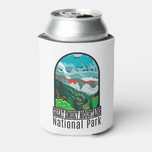 スモーク素晴らしマウンテンズ国立公園ヴィンテージ 缶クーラー (缶裏面)
