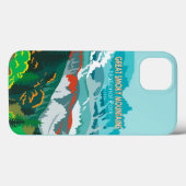 スモーク素晴らしマウンテンズ国立公園ヴィンテージ Case-Mate iPhoneケース (裏面 (横))