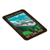 スモーク素晴らしマウンテンズ国立公園動揺して マグネット (右側)