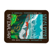 スモーク素晴らしマウンテンズ国立公園動揺して マグネット (横)