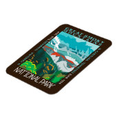 スモーク素晴らしマウンテンズ国立公園動揺して マグネット (左側)