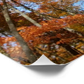 スモーク素晴らしマウンテンズ国立公園紅葉 ポスター (コーナー)