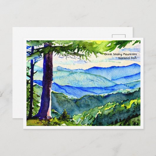 スモーク素晴らしマウンテンズ国立公園2 ポストカード (正面/裏面)