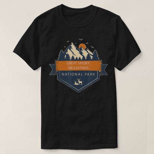 スモーク素晴らしマウンテンズ国立公園2 Tシャツ (デザイン正面)