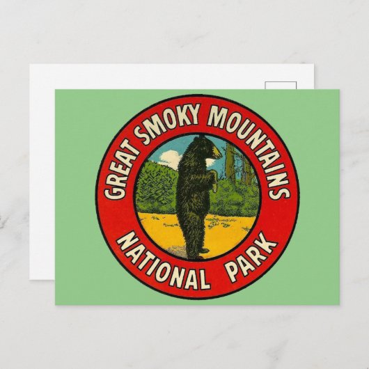 スモーク素晴らしマウンテンズ国立公園 – はがき (正面/裏面)