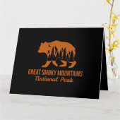 スモーク素晴らしマウンテンズ国立公園 カード (黄色い花)