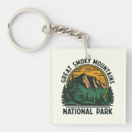 スモーク素晴らしマウンテンズ国立公園 キーホルダー