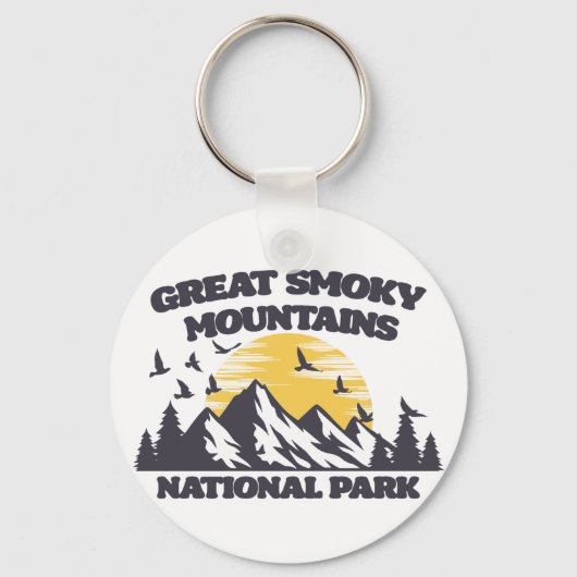 スモーク素晴らしマウンテンズ国立公園 キーホルダー (正面)