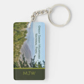 スモーク素晴らしマウンテンズ国立公園 キーホルダー (裏面)