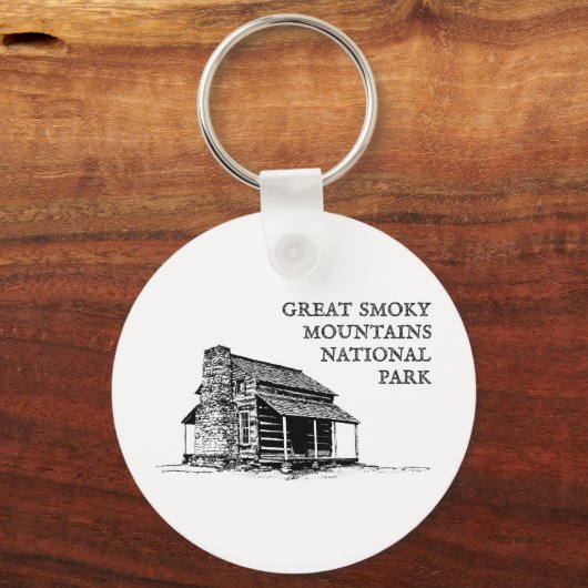 スモーク素晴らしマウンテンズ国立公園 キーホルダー (正面)