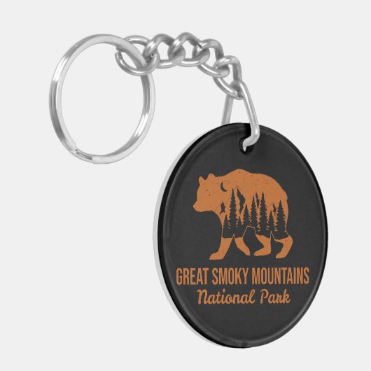 スモーク素晴らしマウンテンズ国立公園 キーホルダー (正面左)