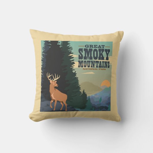 スモーク素晴らしマウンテンズ国立公園 クッション (正面)