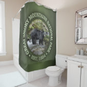 スモーク素晴らしマウンテンズ国立公園 シャワーカーテン (インサイチュ)