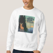 スモーク素晴らしマウンテンズ国立公園 スウェットシャツ (正面)