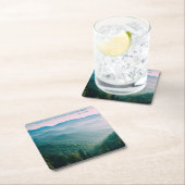 スモーク素晴らしマウンテンズ国立公園 スクエアペーパーコースター (インサイチュ)