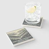 スモーク素晴らしマウンテンズ国立公園 ストーンコースター (横)