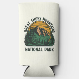 スモーク素晴らしマウンテンズ国立公園 スリム缶クーラー