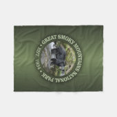 スモーク素晴らしマウンテンズ国立公園 フリースブランケット (正面(横))