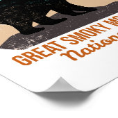 スモーク素晴らしマウンテンズ国立公園 ポスター (角)