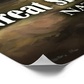 スモーク素晴らしマウンテンズ国立公園 ポスター (角)