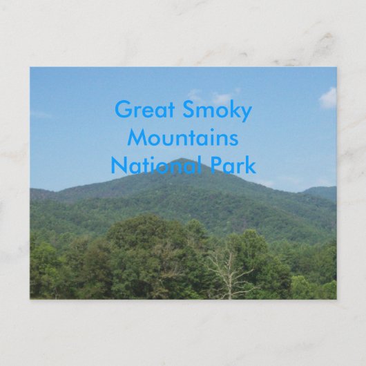 スモーク素晴らしマウンテンズ国立公園 ポストカード (正面)