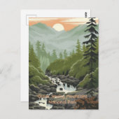 スモーク素晴らしマウンテンズ国立公園 ポストカード (正面/裏面)