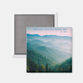 スモーク素晴らしマウンテンズ国立公園 マグネット (正面/裏面)