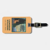 スモーク素晴らしマウンテンズ国立公園 ラゲッジタグ (正面横)