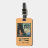 スモーク素晴らしマウンテンズ国立公園 ラゲッジタグ (正面縦)