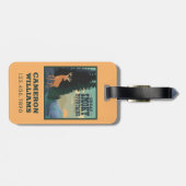 スモーク素晴らしマウンテンズ国立公園 ラゲッジタグ (裏面横)