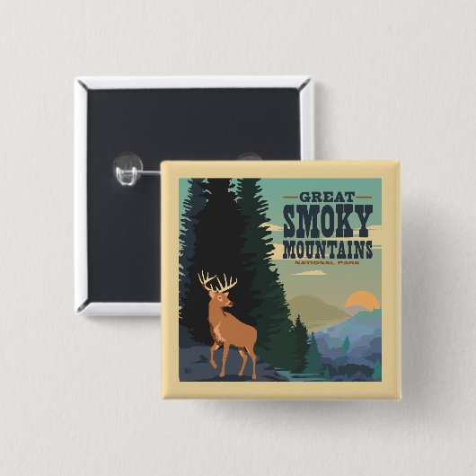 スモーク素晴らしマウンテンズ国立公園 缶バッジ (正面&裏面)