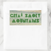 スモーク素晴らしマウンテンズ国立公園 長方形シール (バッグ)