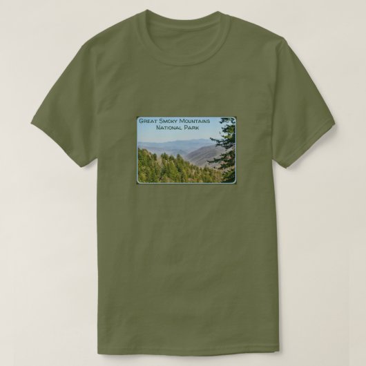 スモーク素晴らしマウンテンズ国立公園 Tシャツ (デザイン正面)