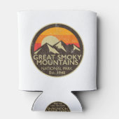 スモーク素晴らしマウンテンズ国立公園Tシャツハイキング 缶クーラー (裏面)