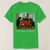 スモーク素晴らしマウンテンベアーメニューを見る Tシャツ (デザイン正面)